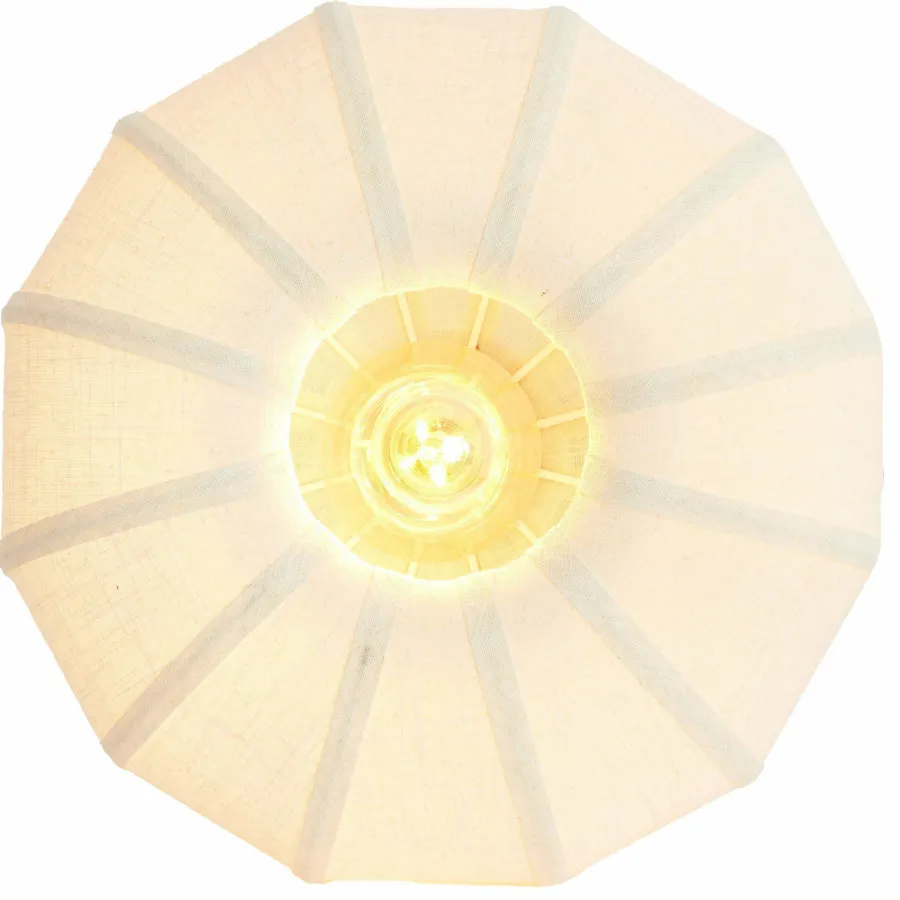 Light en Living Plafondlamp Ø50x24,5 cm ZOSIA linnen Crème Discount