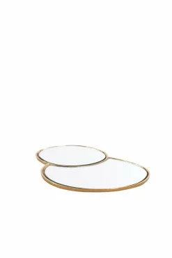 Light en Living Plateau DALENA glas goud - 2 maten Best