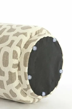 Light en Living Poef Ø40x44 cm DAVONTE taupe+beige Outlet