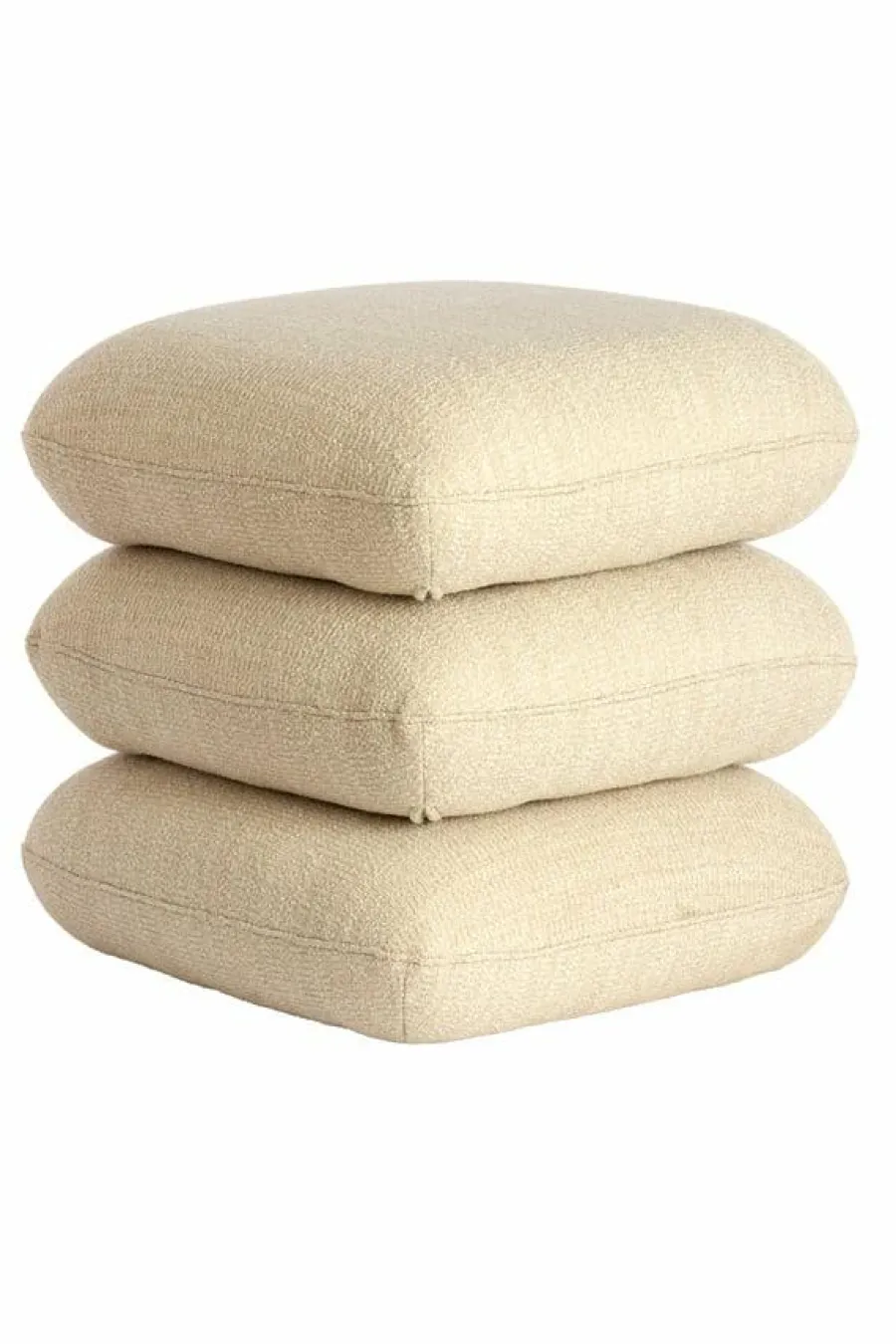 Light en Living Poef 44,5x44,5x44,5 cm LAURIE - crème New