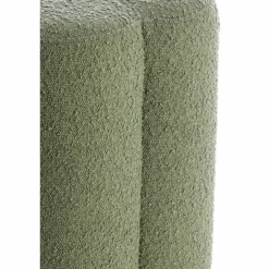 Light en Living Poef 38x38x45 cm NALANI bouclé donker groen New