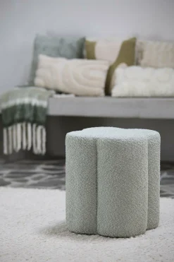Light en Living Poef 38x38x45 cm NALANI mint groen Online