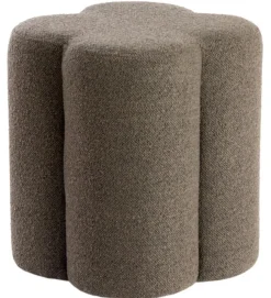 Light en Living Poef 38x38x45 cm NALANI donker bruin Outlet