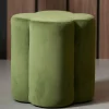 Light en Living Poef 38x38x45 cm NALANI olijf groen Best