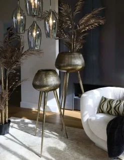 Light en Living Pot op voet deco Ø75x149 cm MARIELLE goud Discount
