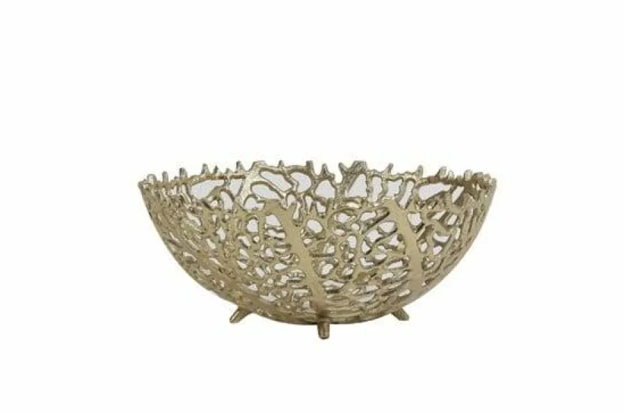 Light en Living Schaal Ø25,5x11 cm GALAXA antiek goud S Clearance