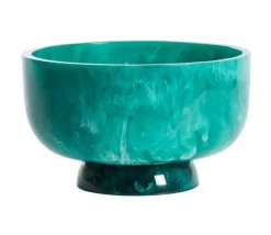 Light en Living Schaal Ø28x17 cm LEWOTOBI petrol+emerald Clearance