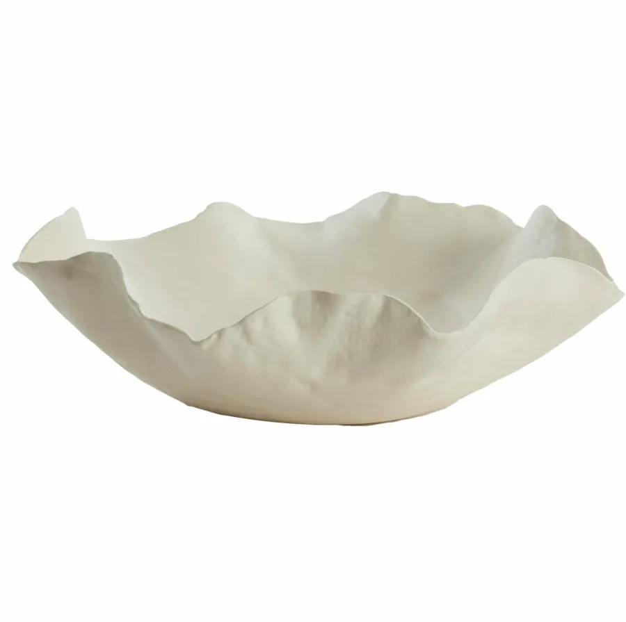 Light en Living Schaal 34x31x11 cm BANDA keramiek crème Hot
