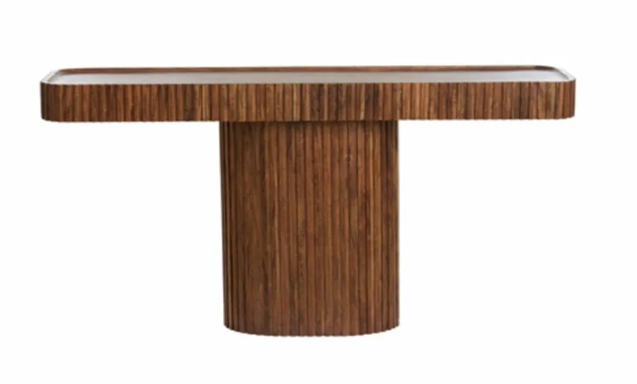 Light en Living Sidetable 154x39x76,5 cm KIOTO acacia hout bruin Discount