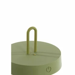 Light en Living Tafellamp LED Ø13x28,5 cm ANKENTA olijf groen+hout naturel Best