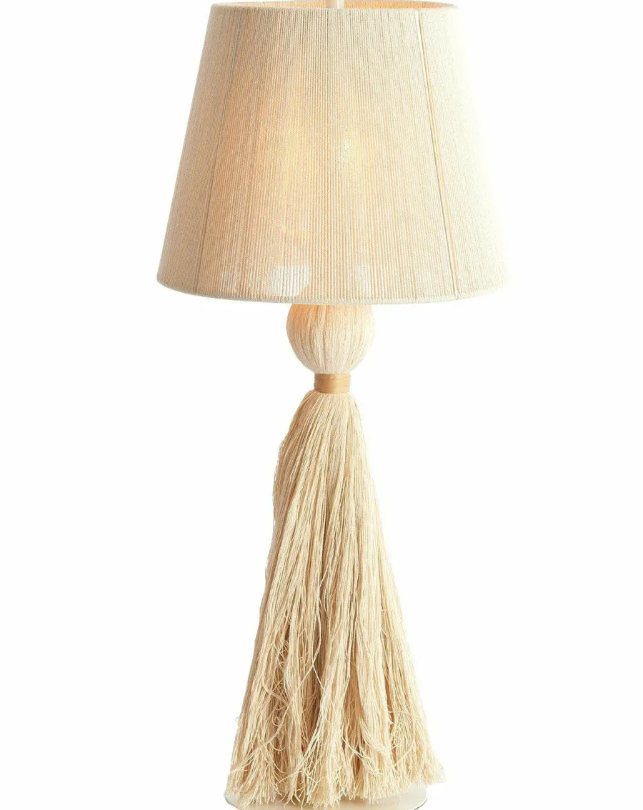 Light en Living Tafellamp Ø31x70 cm ESPINO crème+naturel Clearance