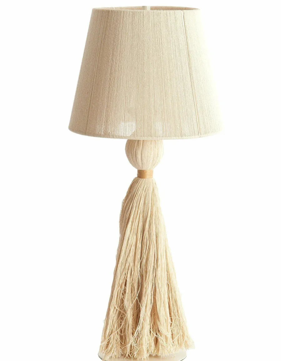 Light en Living Tafellamp Ø31x70 cm ESPINO crème+naturel Clearance