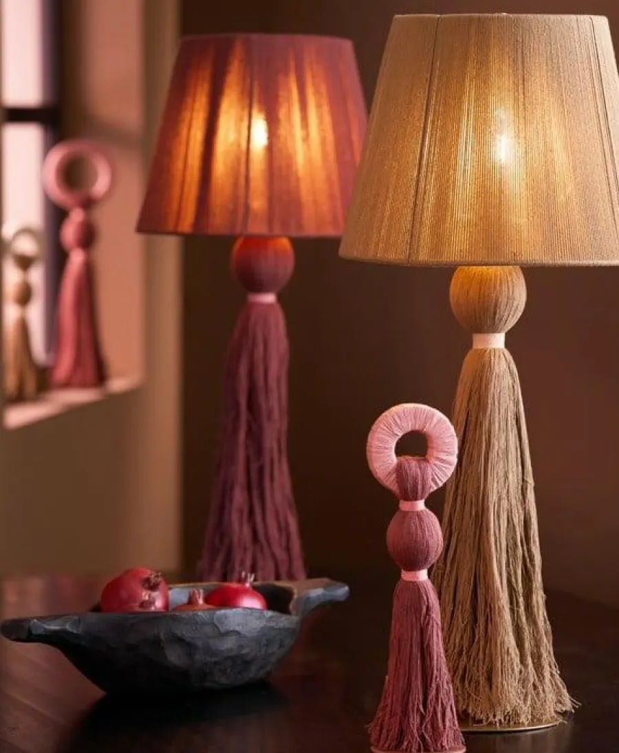 Light en Living Tafellamp Ø31x70 cm ESPINO crème+naturel Clearance