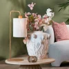 Light en Living Tafellamp 26x20x59,5 cm DONIO hout print naturel+touw crème Sale