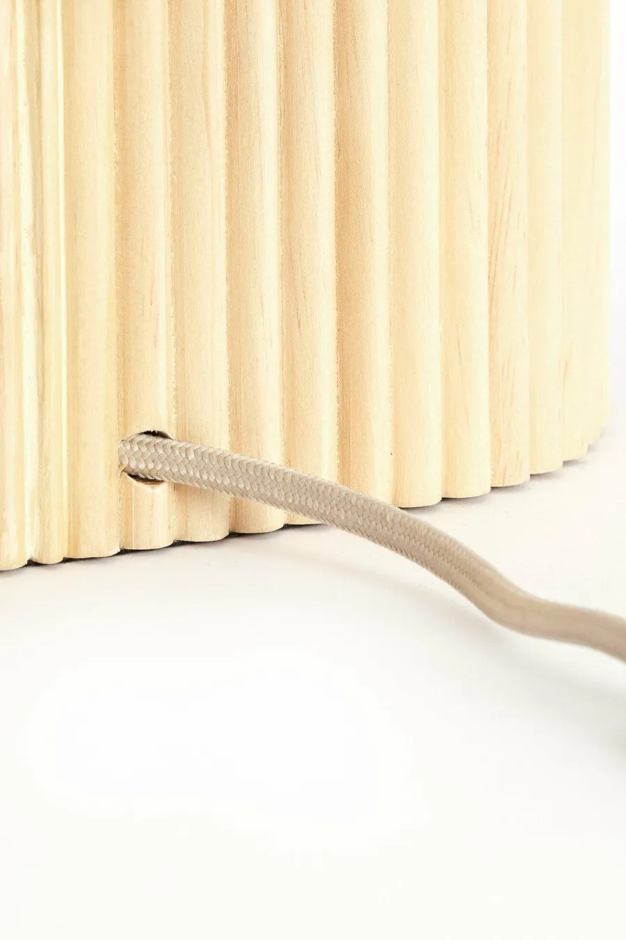 Light en Living Tafellamp 30x20x45 cm LASLO hout natural+linnen naturel Discount