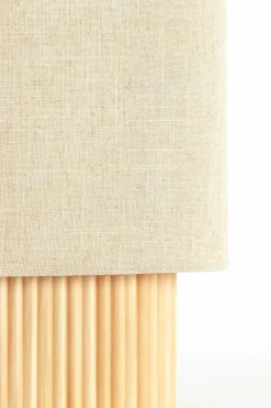 Light en Living Tafellamp 30x20x45 cm LASLO hout natural+linnen naturel Discount