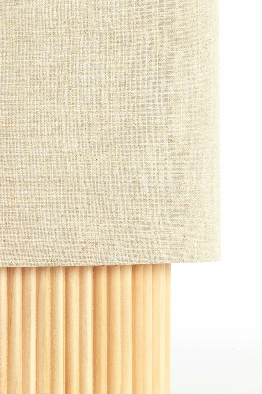 Light en Living Tafellamp 30x20x45 cm LASLO hout natural+linnen naturel Discount