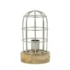 Light en Living Tafellamp Ø14,5x25 cm Carandira nikkel-hout Best