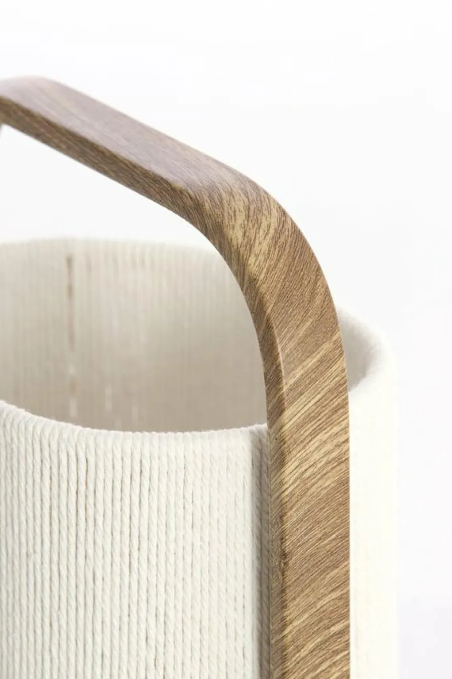 Light en Living Tafellamp 22,5x15x37,5 cm LECCE houtprint + touw naturel Sale