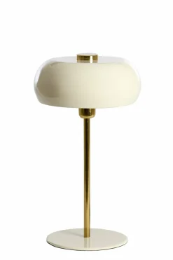 Light en Living Tafellamp Ø26x47 cm SURIN glans crème+goud New