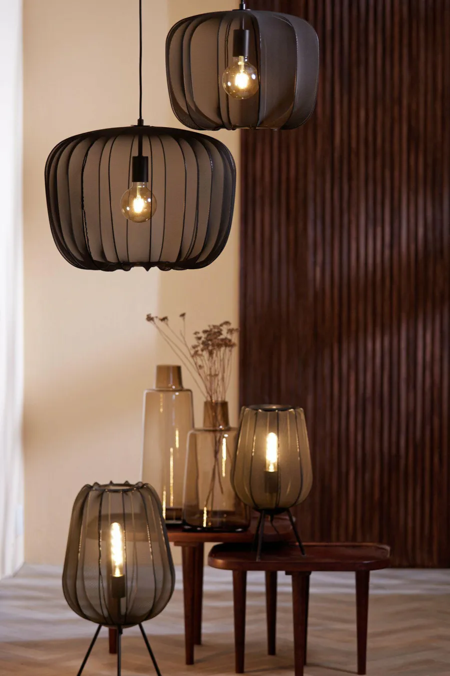 Light en Living Tafellamp Ø25x45 cm PLUMERIA zwart Outlet