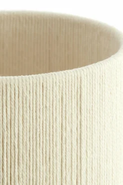 Light en Living Tafellamp Ø22x67,5 cm DANIALO hout print donkerbruin+touw crème Clearance