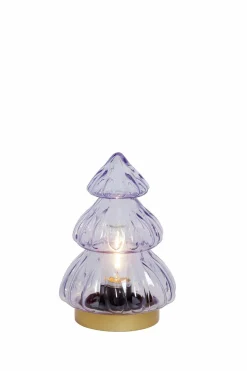 Light en Living Tafellamp LED Ø12x18 cm TREE lila-goud Online