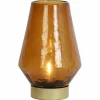Light en Living Tafellamp LED JAYA glas bruin+goud Outlet