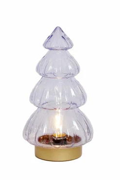 Light en Living Tafellamp LED Ø15x28 cm TREE lila-goud Clearance
