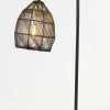 Light en Living Tafellamp 23x18x60 cm MEYA mat zwart+goud