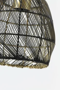 Light en Living Tafellamp 23x18x60 cm MEYA mat zwart+goud