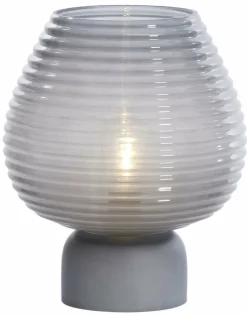 Light en Living Tafellamp LED Ø22x27 cm ALENNA glas grijs Best
