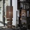 Light en Living Tafellamp Ø22x67,5 cm DANIALO houtprint bruin New
