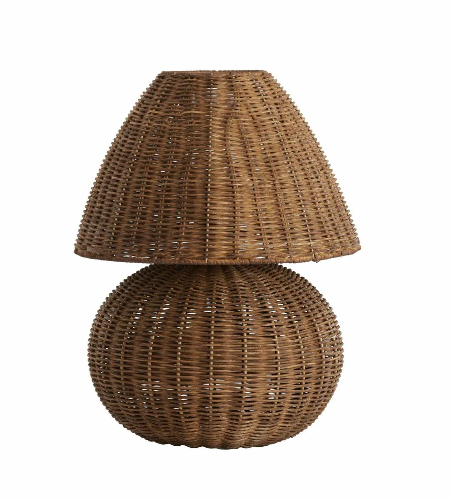 Light en Living Tafellamp Ø27,5x35 cm MAVON rattan donkerbruin