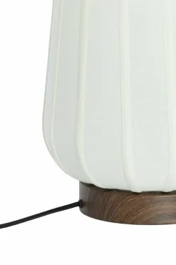 Light en Living Tafellamp Ø20x29 cm BIBURY hout print donker bruin+wit Outlet