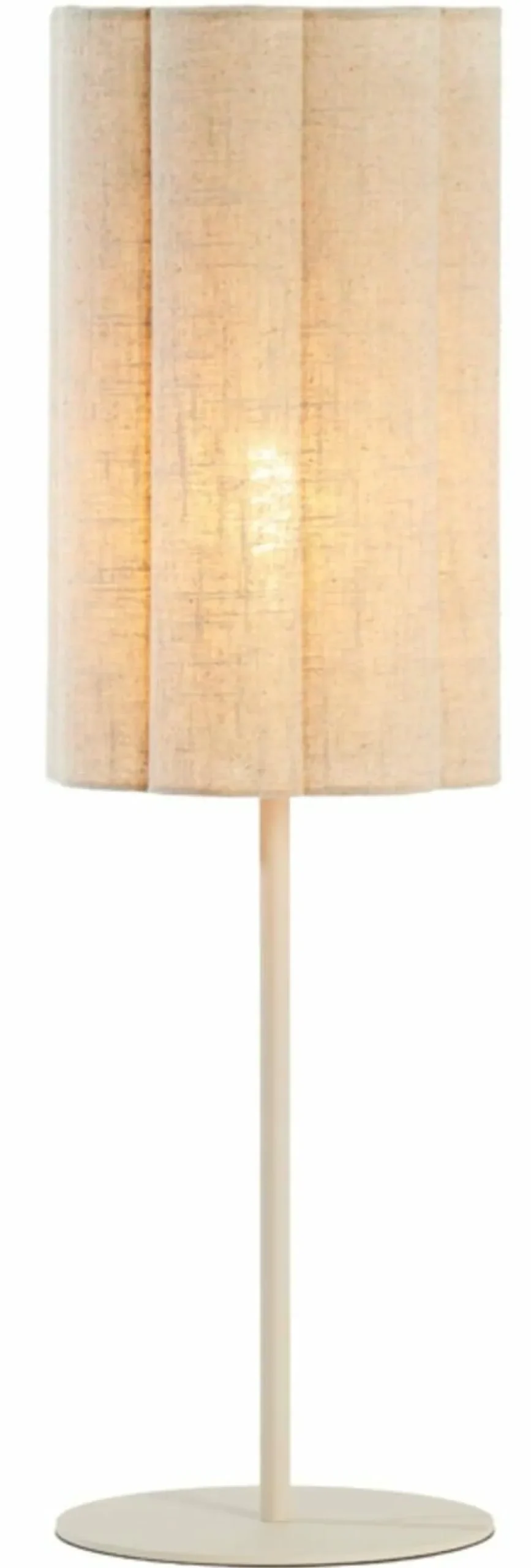 Light en Living Tafellamp Ø20x70 cm FRINGE naturel+crème Outlet