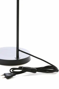 Light en Living Tafellamp 35x20x51,5 cm LUKARO glas smoke+mat zwart Discount
