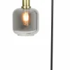 Light en Living Tafellamp 27x18x58 cm LEKAR antiek brons+smoke glas