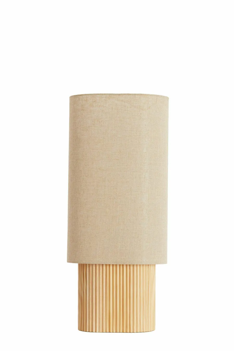 Light en Living Tafellamp 30x20x70 cm LASLO hout natural+linnen naturel Discount