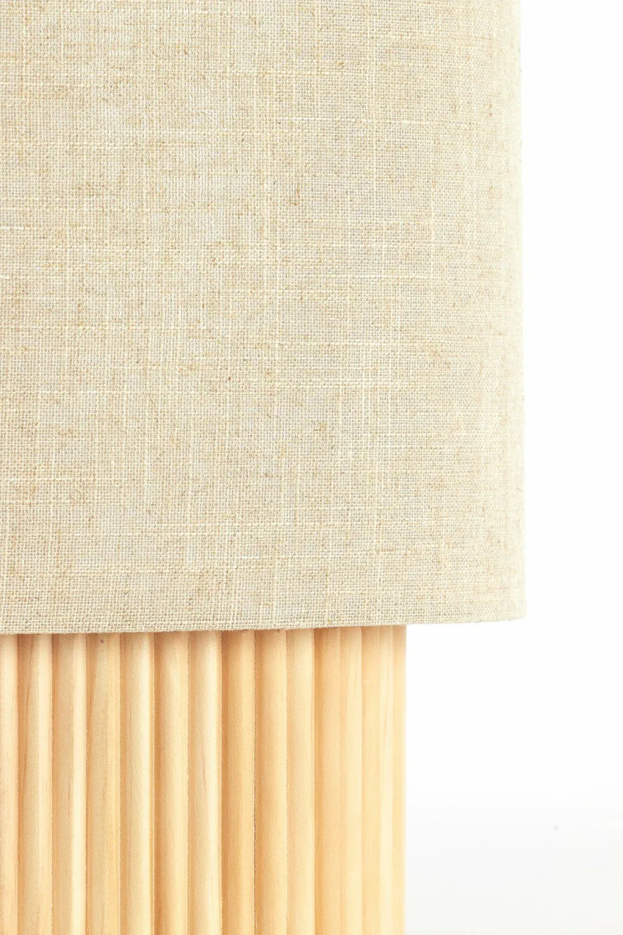 Light en Living Tafellamp 30x20x70 cm LASLO hout natural+linnen naturel Discount