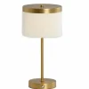 Light en Living Tafellamp LED Ø17x35 cm DINY antiek brons+crème
