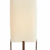 Light en Living Tafellamp 21,5X21,5X50,5 Cm WYN hout D Bruin+Boucl Creme Discount