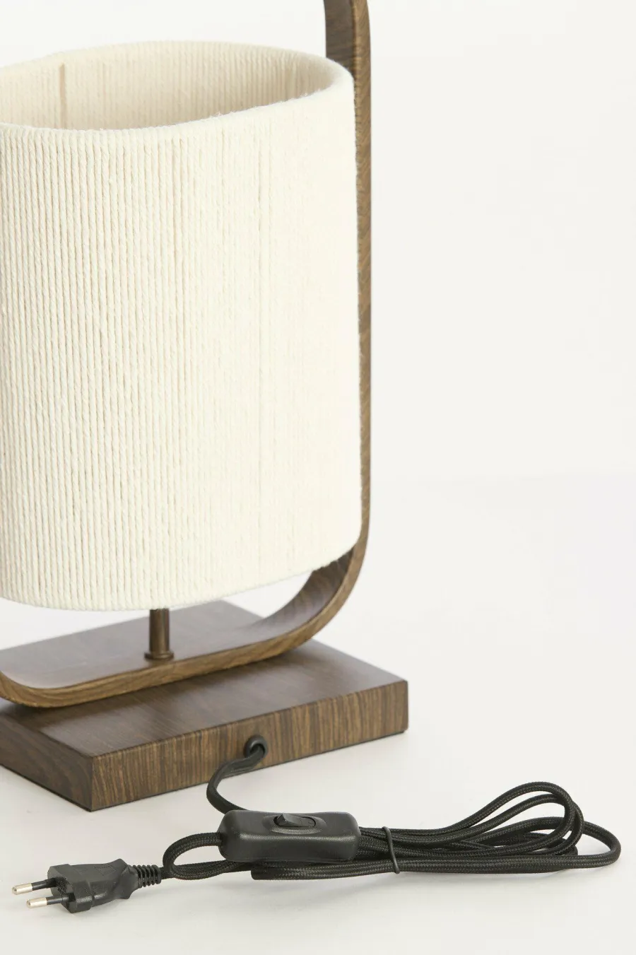 Light en Living Tafellamp 22,5x15x37,5 cm LECCE donkerbruin + touw naturel Hot