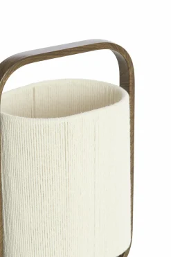 Light en Living Tafellamp 22,5x15x37,5 cm LECCE donkerbruin + touw naturel Hot