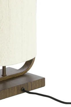 Light en Living Tafellamp 22,5x15x37,5 cm LECCE donkerbruin + touw naturel Hot