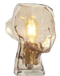 Light en Living Tafellamp Ø20x25 cm HEAD glas bruin vrouw Clearance