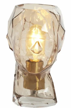 Light en Living Tafellamp Ø20x25 cm HEAD glas bruin vrouw Clearance