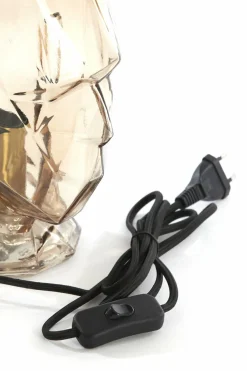 Light en Living Tafellamp Ø20x25 cm HEAD glas bruin vrouw Clearance