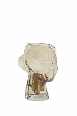 Light en Living Tafellamp Ø20x25 cm HEAD glas bruin vrouw Clearance