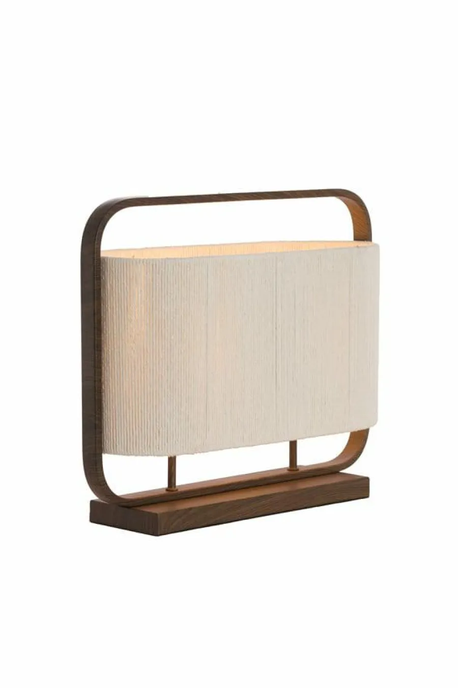 Light en Living Tafellamp 45x15x37,5 cm LECCE donkerbruin + touw naturel Outlet